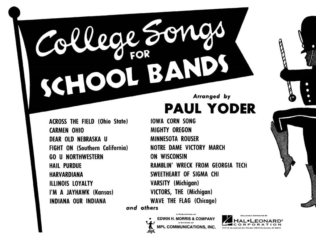 College Songs for School Bands - 1st Bb Clarinet